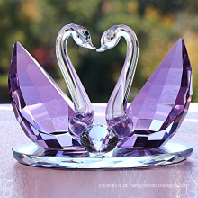 Decorações de cristal de cristal de presente de cisne de cristal de alto grau